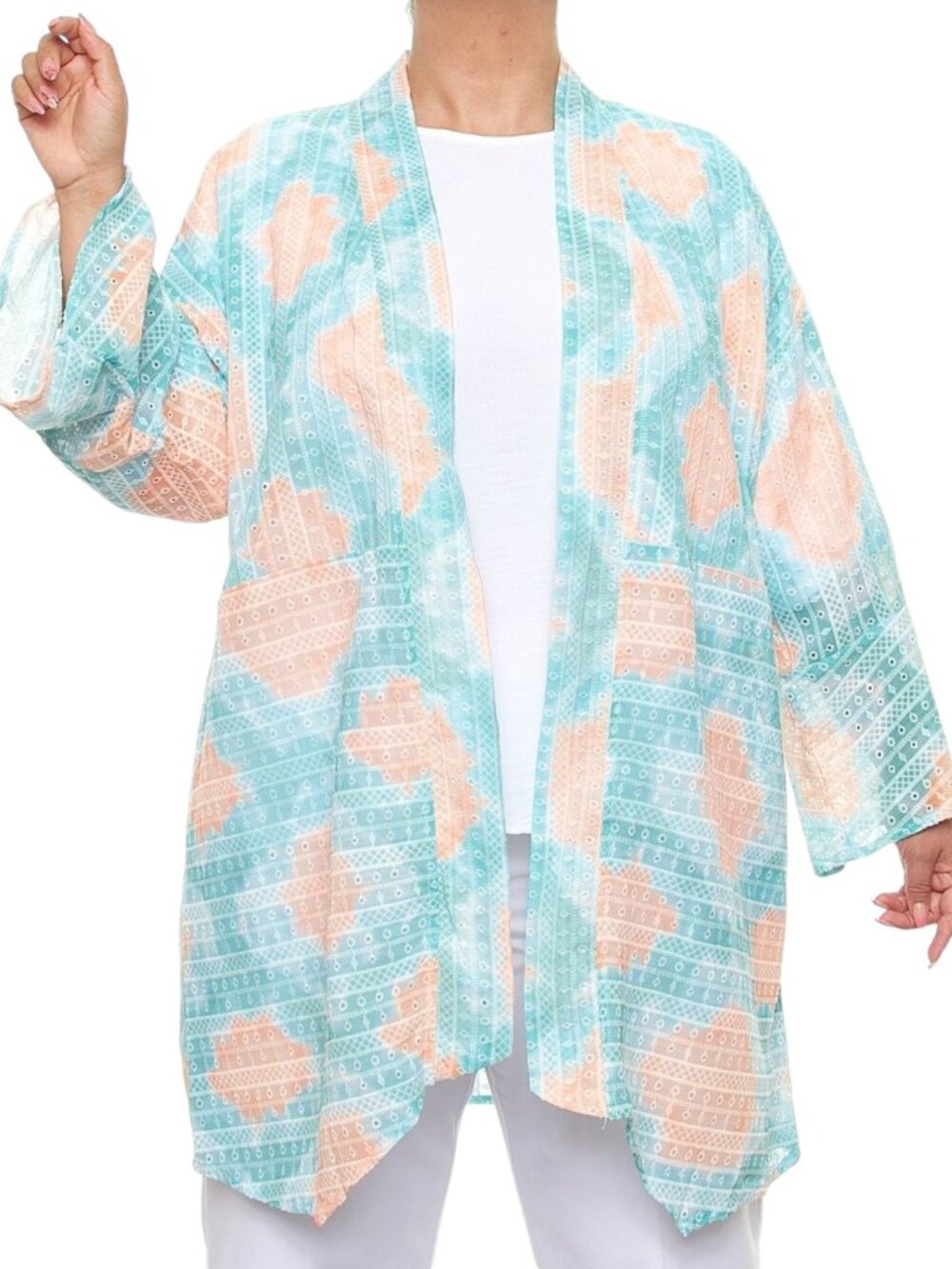 RUBY RD. | Kimono Sheer Chiffon Cardigan